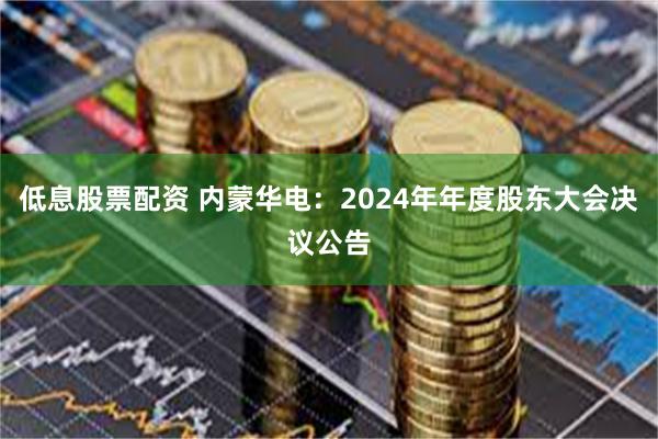 低息股票配资 内蒙华电：2024年年度股东大会决议公告